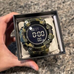 Activa X Invicta Digital Men's Watch - 56mm, Camouflage, Green NWT